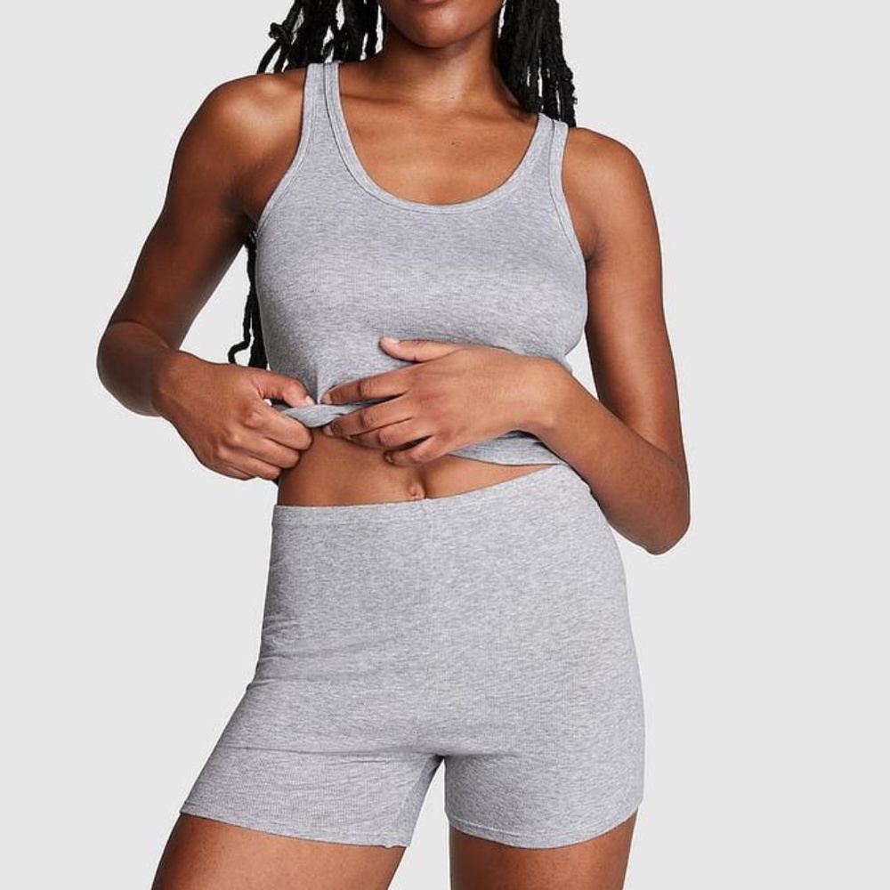 VS PINK Scooped Modal tank and matching shorts pajamas